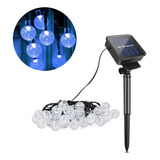 Guirnalda De Luces Solar 7m 50 Foco Exterior Jardin 8 Modos