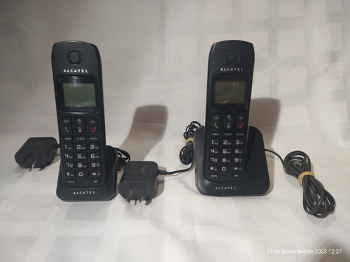Teléfono Alcatel E130 Duo Inalámbrico Negro + Accesorios