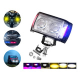 Exploradoras Para Moto Par De Faros Led Multicolor Auto 9000