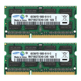 Memória Notebook Samsung 8gb (2x4gb) Ddr3 1333mhz Pc3 10600 