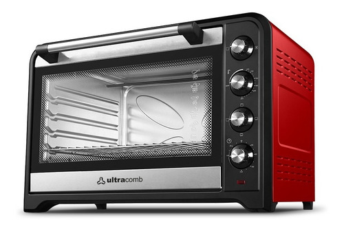 Horno Electrico 110 Lts Ultracomb Uc-110cln Grill Conveccion Color Rojo Y Negro