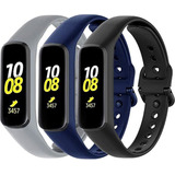 (3 Pack) Silicone Bands Compatible For Samsung Galaxy Fit 2.