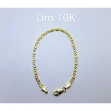 Pulsera Oro Solido 10k De 19cm X 0.3cm Unisex Regalo Esclava