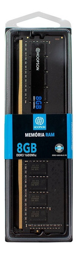 Memória Ram 8gb Ddr3 P Pc 1600mhz Hoopson Ddr3-1600-8g-02-pc