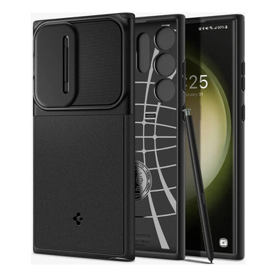 Spigen Funda Optik Armor Compatible con Samsung Galaxy S23 Ultra (2023) - Negro | Meses sin interés