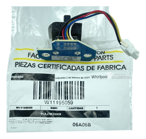 Perilla Central Lavadora Whirlpool Batman W11195059 Nueva