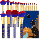 Docolor Juego De 19 Brochas De Maquillaje Para Gatos Bastet