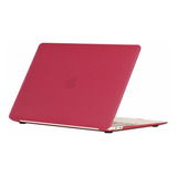 Capa Case Fibra Para Macbook Pro M3 14 A2992 Vermelho