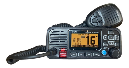 Radio Vhf Icom Ic330g Gps Classe D Barco Maritimo Dsc Marine