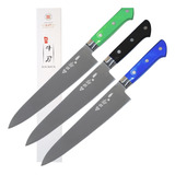 3 Cuchillos De Chef Japoneses De 9.5 Pulgadas, Cuchillo De C