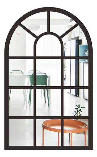 Espejo De Ventana De Imitación Con Forma De Media Luna Para