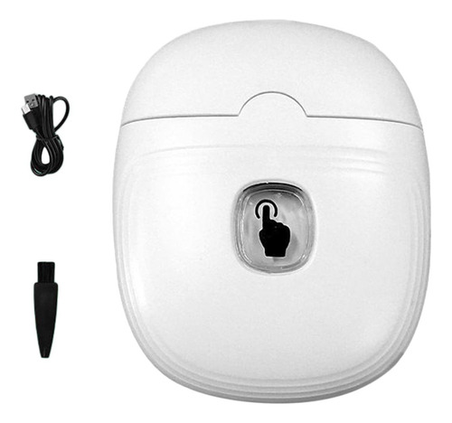 Cortador De Unhas Automático Elétrico Usb Aparador Branco