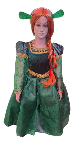 Disfraz Princesa Fiona De Shrek Incluye Peluca