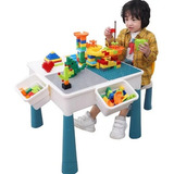 Mesa Lego Juego Niños + Silla + 56 Legos / Ekipofertas