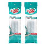 Kit 2 Refil Mop Limpeza Geral Plus Magico Rodo Flash Limp 