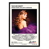 Quadro Decorativo Taylor Swift Álbum Midnights Spotify