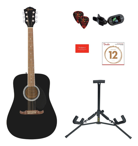 Fender Fa125 Pack Guitarra Acustica Con Accesorios