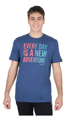 Remera Urbana Topper Mc Every Day Hombre En Azul | Moov