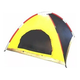 Carpa Camping Semi Impermeable 4 Personas Armable Colores