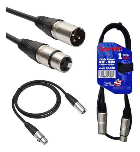 Cable Xlr 1 Metro Scorpion Cc-1cc