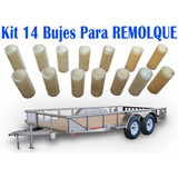 14 Bujes Nylon Para Muelles Remolque Doble Eje (remolquito)