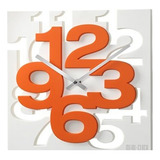 Reloj De Pared Grande 33x33cm Grandes Numeros 3d Calidad