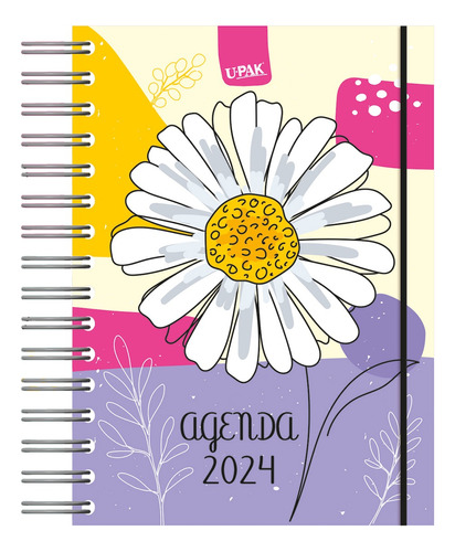 Agenda Premium  Flores 2024 -352 Pág (17x23.5cm)