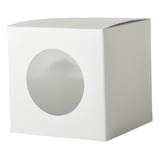 Caja Cubo 13cm. Con Ventana Pvc. Tazas, Huevos De Pascua, 