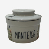 Mantegueira Francesa Porcelana Decorada Lavanda Cozinha 240g