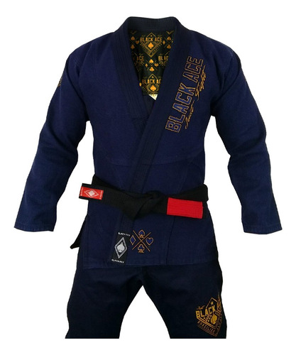 Kimono Black Ace Just Fight - Navy Gold