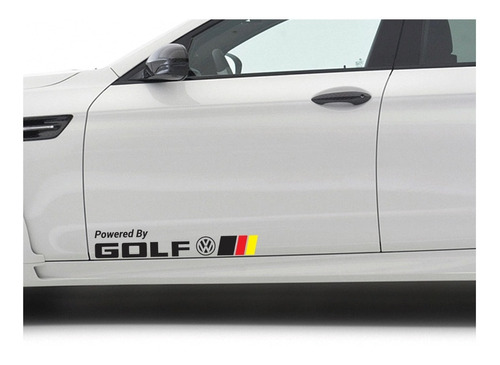 Sticker Powered By Golf Para Puertas Autos Tuning Calcas