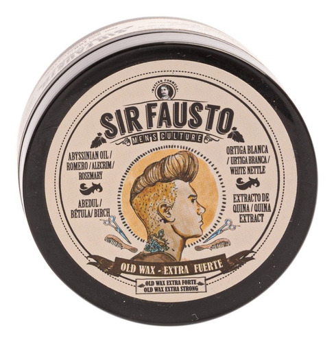 Sir Fausto Cera Old Wax Fijacion Cera Cabello Barbería 100ml