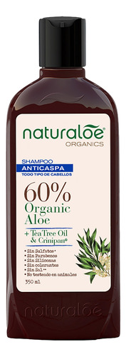 Shampoo Naturaloe Anticaspa Con Aceite De Tea Tree 350 Ml