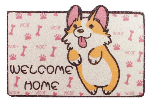 Tapete Para Entrada Welcome Animalitos Kawaii 60x38