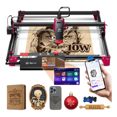 AlgoLaser Máquina de Grabado y Corte Láser MK2 10W Pantalla Táctil Materiales | Envío gratis