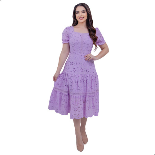 Vestido Feminino Marli Moda Evangélica Estilo Virtuosa