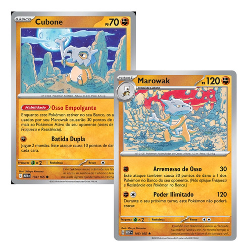 Carta Pokémon Cubone Marowak Escarlate E Violeta Pokémon 151