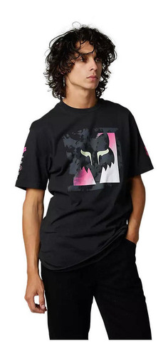 Polera Lifestyle Detonate Negro Fox