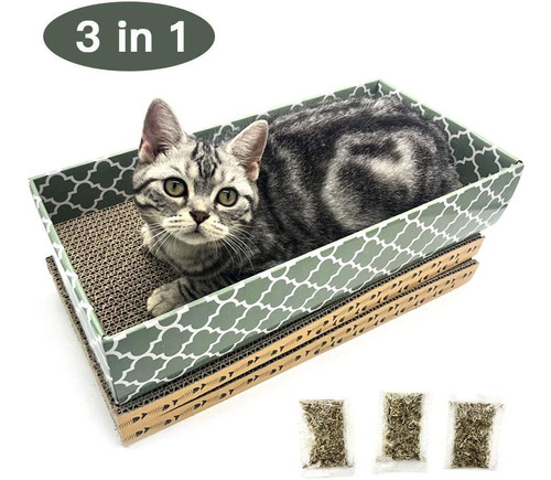 Mecool Cat Scratcher Cardboard Scratching Pads Scratch Loung