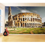 Papel De Parede Pontos Turisticos Itália Coliseu 9,5m² Ntr49