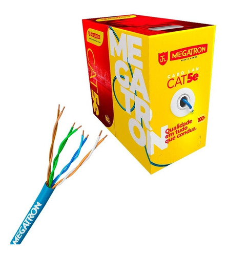 Cabo De Rede Cat5e 70 Metros 100% Cobre Com Rj45 Crimpados