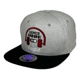 Gorra Snapback Original Plana Cachucha Cap Kukida C322 Gris