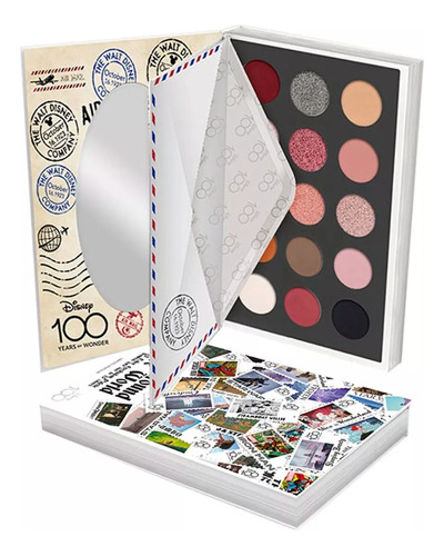 Paleta De Sombras 15 Tonos Timbres Postales Disney 100