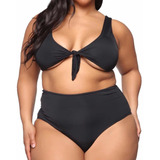 Bikini Dos Piezas Curvy Talle Alto Con Control De Abdomen