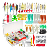 181 Pcs Kit De Cebos De Señuelos De Pesca Lure Profesional