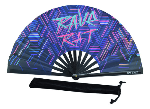 Rave Rat Ventilador Portátil Grande Plegable Con Luz Uv