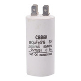 Capacitor De Trabajo 80uf 250vac 50/60hz Cbb60 Condensador. 