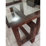 Mesa Moderna, Vidrio, Madera 