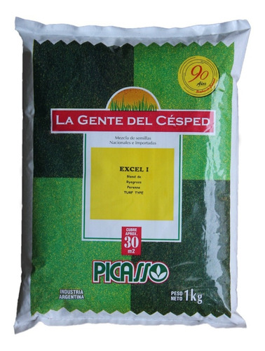 Semillas Cesped Ryegras Perenne Premium Excel I 1kg Picasso