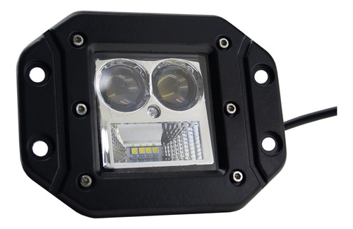 Faro Led 4 Para Encastrar C/flash 12/24v 18w Blanco Premium